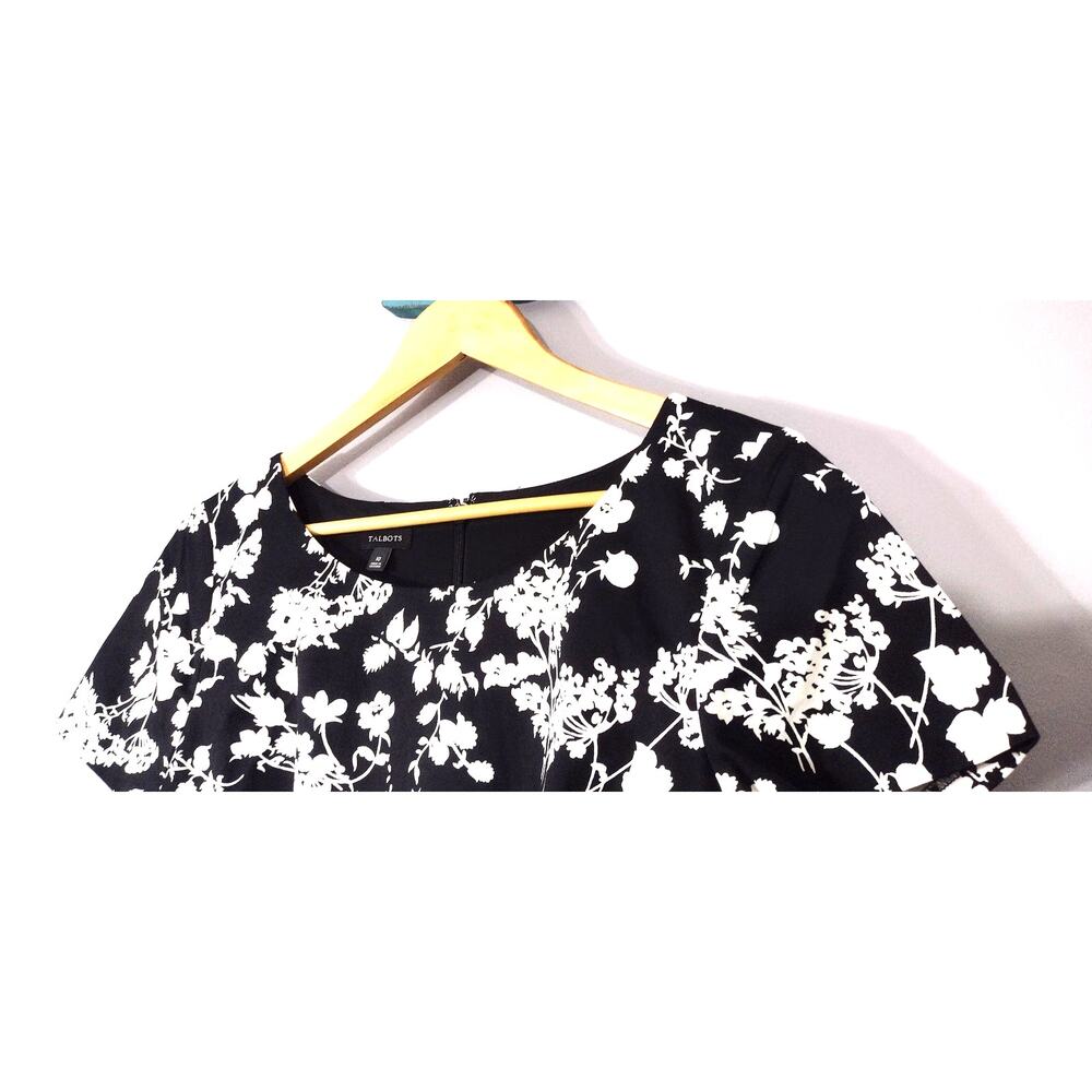 Talbots Women's Floral Bateau Neck Spring Sheath Dress Size 10 - Picture 9 of 16